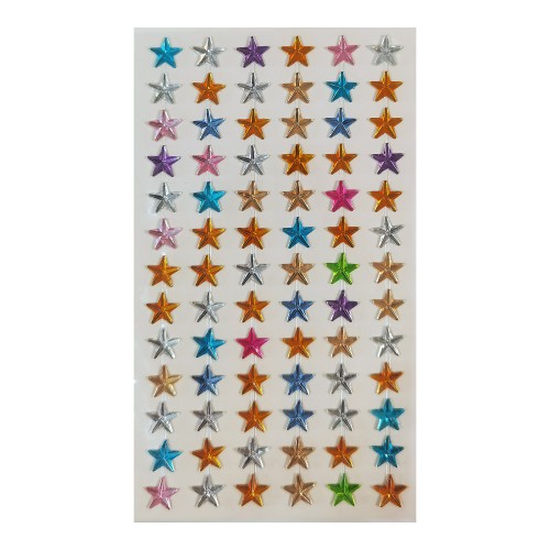 Pedra Strass Estrelinhas Colorido 10mm